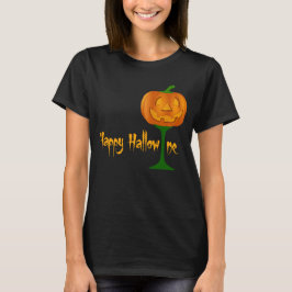 Camiseta Feliz Halloween de Vino de Calabaza de Hallowine
