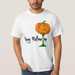 Camiseta Feliz Halloween de Vino de Calabaza de Hallowine