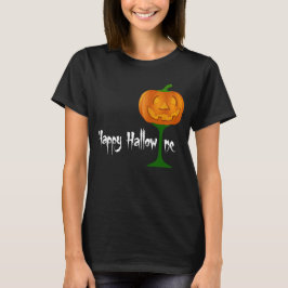 Camiseta Feliz Halloween de Vino de Calabaza de Hallowine