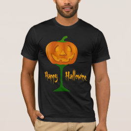 Camiseta Feliz Halloween de Vino de Calabaza de Hallowine