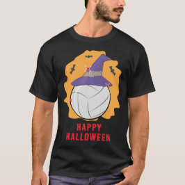Camiseta Feliz Halloween de Voleibol - Divertido