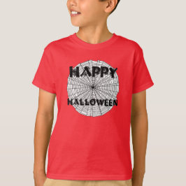 Camiseta Feliz Halloween en Spider Web Kids Tee