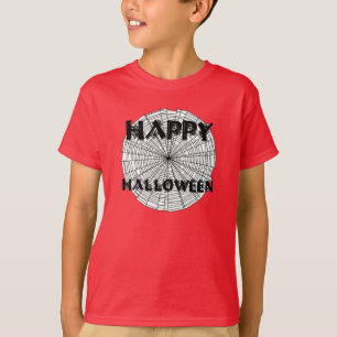Camiseta Feliz Halloween en Spider Web Kids Tee