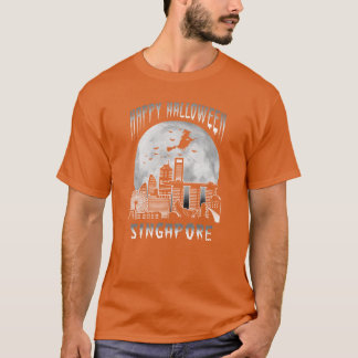 Camiseta Feliz Halloween familia de la ciudad de Singapur