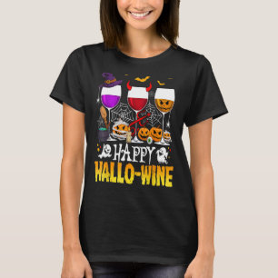Camiseta Feliz Halloween Feliz Vino de Hallowine