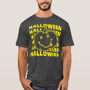 Camiseta Feliz Halloween Funny Smile Pumkin