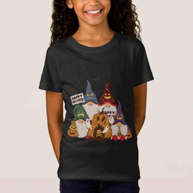 Camiseta Feliz Halloween Gnomes Family Halloween (Anverso)