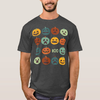 Camiseta Feliz Halloween Gracioso Rompecabezas Face Boo Hal