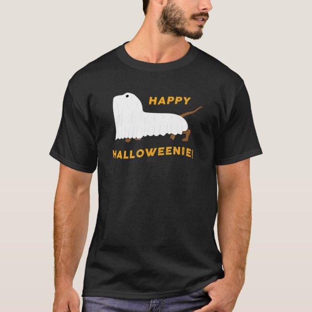 Camiseta Feliz Halloween - Halloween Dachshund (Anverso)