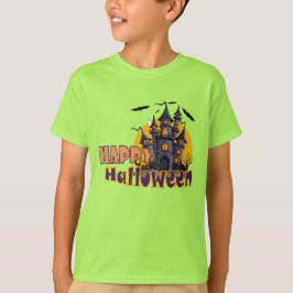 Camiseta Feliz Halloween Halloween de la casa embrujada