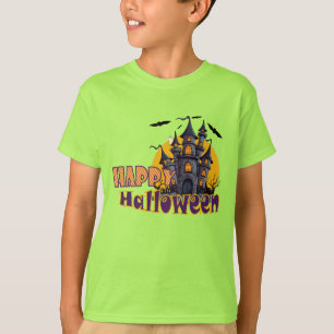 Camiseta Feliz Halloween Halloween de la casa embrujada