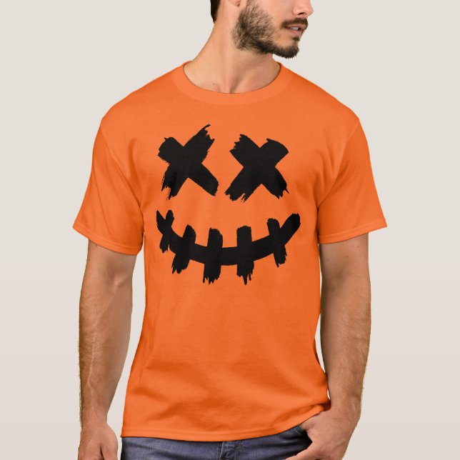 Camiseta Feliz Halloween Horror Face (Anverso)