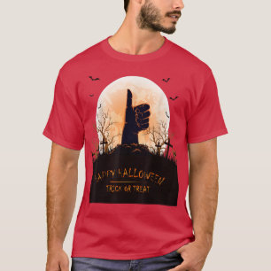 Camiseta Feliz Halloween Horror, Miedo, Trick O Trate Costu
