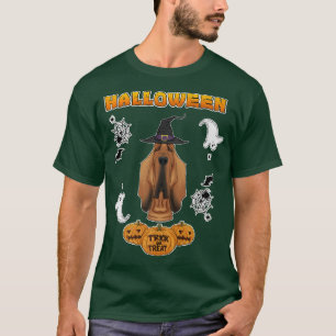 Camiseta Feliz Halloween I Perro Lover I Bloodhound 4294
