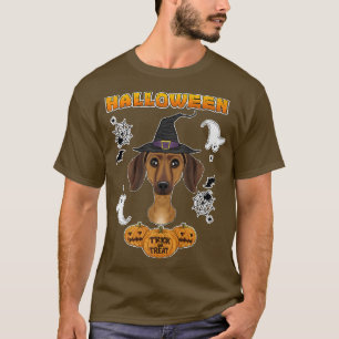 Camiseta Feliz Halloween I Perro Lover I Dachshund 4296
