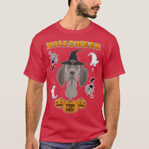 Camiseta Feliz Halloween I Perro Lover I Weimaraner 4305