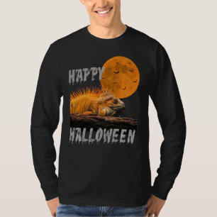 Camiseta Feliz Halloween Iguana Lizard Reptile T