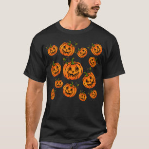 Camiseta Feliz Halloween jack-o-lantern calabaza
