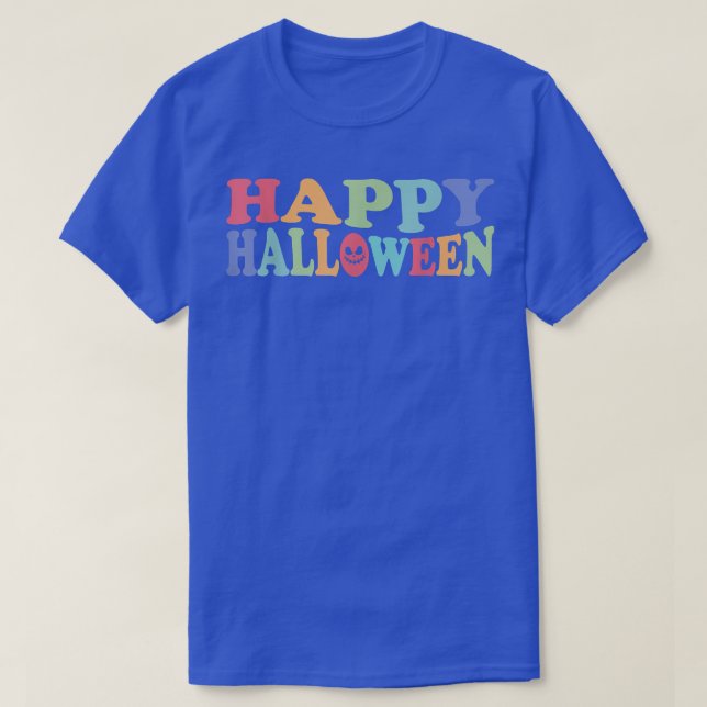 Camiseta Feliz Halloween Jack O Lantern Face Costume a los  (Diseño del anverso)