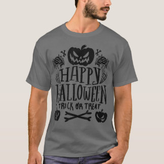 Camiseta Feliz Halloween Jack O Lantern Pumpkin Trick or Tr
