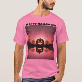 Camiseta Feliz Halloween Jack O Lantern Sunset T-Shirt