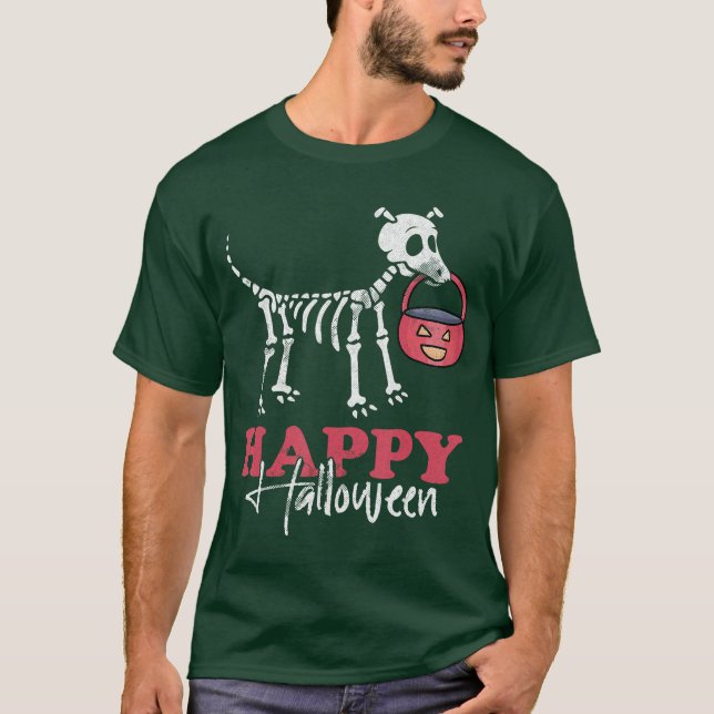 Camiseta Feliz Halloween Lazy Halloween Disfraces Trick de  (Anverso)