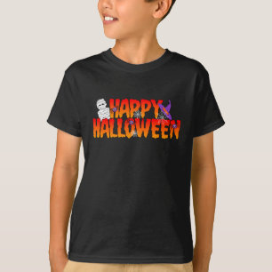 Camiseta Feliz Halloween, mamá, foto de chico gráfico