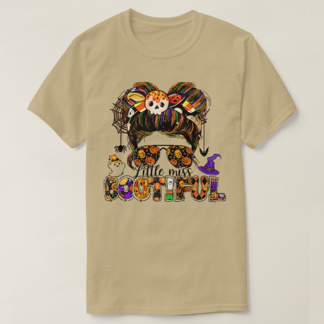 Camiseta Feliz Halloween Miss Chicas Bootiful (Diseño del anverso)