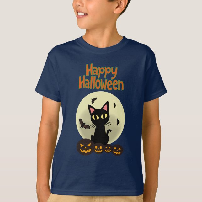Camiseta Feliz Halloween (ninguna BG) (Anverso)