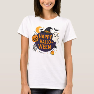 Camiseta Feliz Halloween Noche Espeluznante . Calabaza Dive