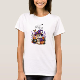 Camiseta Feliz Halloween Osito Mago Adorable