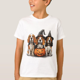 Camiseta Feliz Halloween Perros Beagle Jack O Lantern