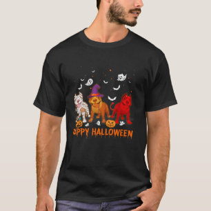 Camiseta Feliz Halloween Pitbull Witch Devil Pumpkin Pitbul
