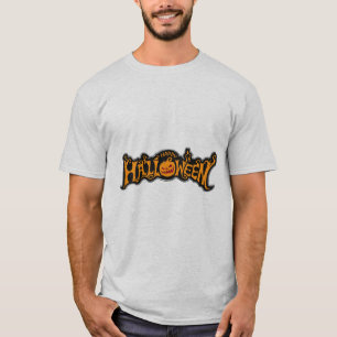 Camiseta Feliz Halloween Ruby Eye Pumpkin Marco de Plata