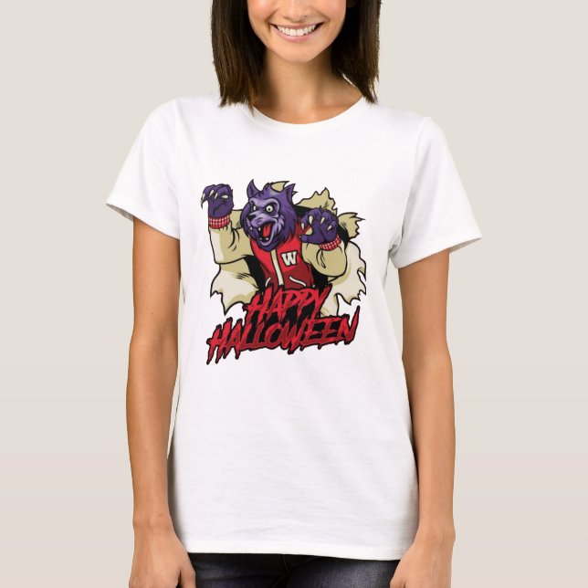Camiseta Feliz Halloween Scary Werewolf (Anverso)