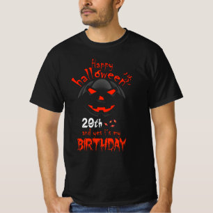 Camiseta Feliz Halloween Sí es mi cumpleaños número 29