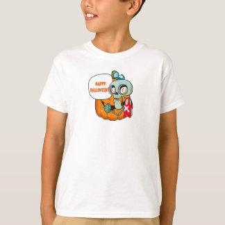 Camiseta Feliz Halloween Sonriente Skeleton T-Shirt