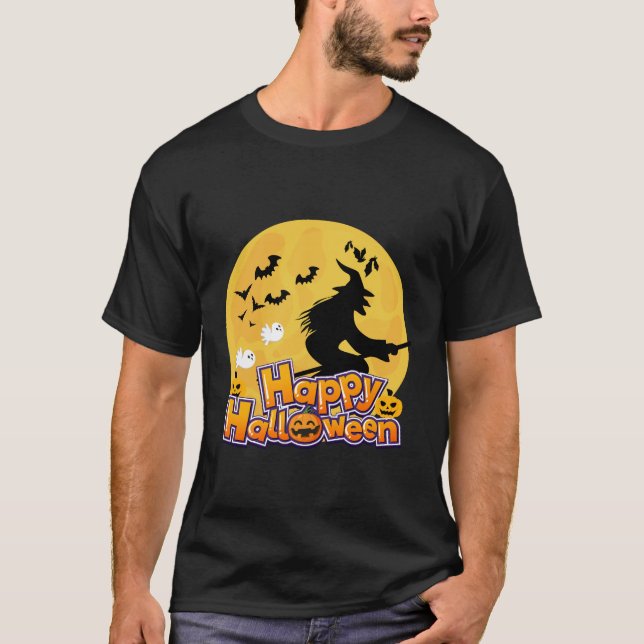 Camiseta Feliz Halloween Spooky (Anverso)