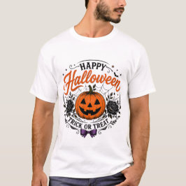 Camiseta Feliz Halloween Truco o Trato