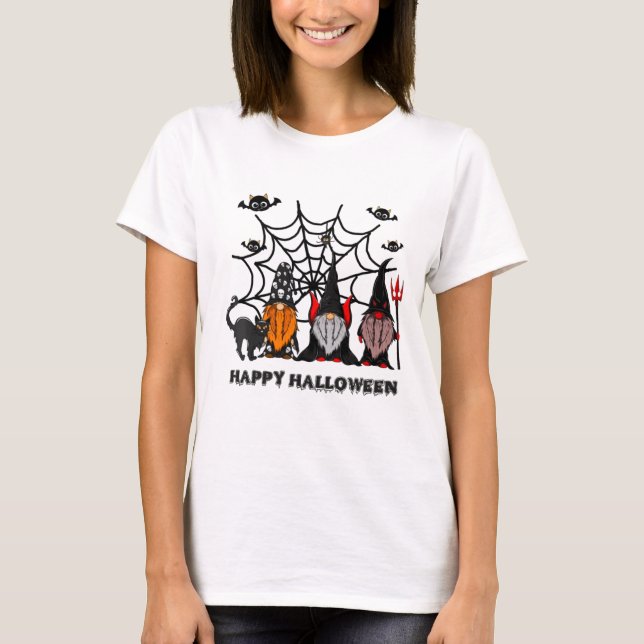 Camiseta Feliz Halloween Witch Gnomes (Anverso)