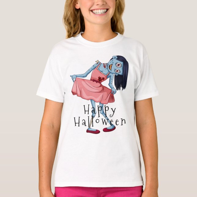 Camiseta Feliz Halloween Zombie (Anverso)