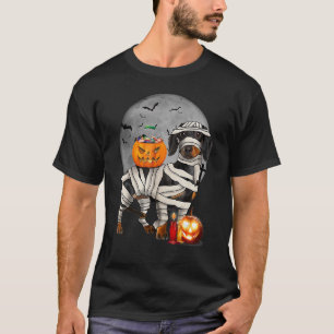 Camiseta Feliz Halloweenie Dachshund Mummy Doxie Hallow