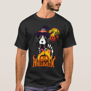 Camiseta Feliz Halloweenie Dachshund Mummy Doxie Trick de p