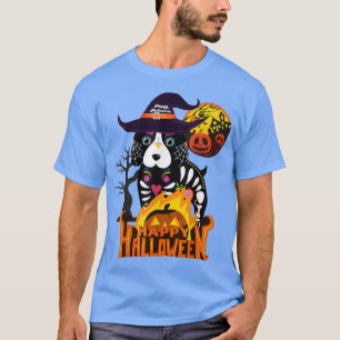 Camiseta Feliz Halloweenie Dachshund, Trick de perro de mam