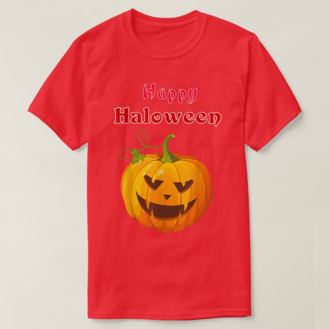 Camiseta Feliz haloween (Diseño del anverso)