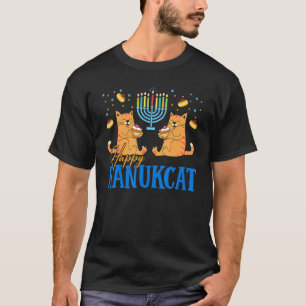 Camiseta Feliz Hanuca Feo Cat Hanukkah Jewish Chanukka