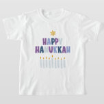 Camiseta Feliz Hanukkah<br><div class="desc">Diseño de Hanukkah.</div>