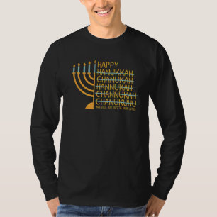 Camiseta Feliz Hanukkah 2022 Chanukah Dreidel Menorah 1