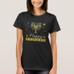 Camiseta Feliz Hanukkah Candles Jewish Menorah<br><div class="desc">Feliz Hanukkah Vela El Festival Judío Menorah De Luces Celebrando. Divertido Navidades de vacaciones de Chanukah coincidiendo con familias.</div>