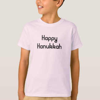 Camiseta Feliz Hanukkah en divertidas cartas retro